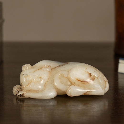 清 玉雕瑞兽把件 商品图0