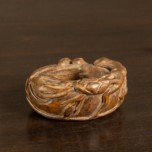 清 竹雕玉兰花水盂 商品图1