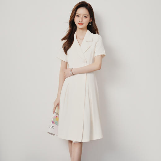 【优雅气质】罗蒙女士连衣裙舒适百搭简约时尚温柔商务西装中长裙女 商品图10