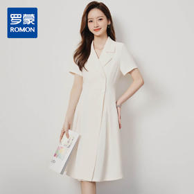 【优雅气质】罗蒙女士连衣裙舒适百搭简约时尚温柔商务西装中长裙女