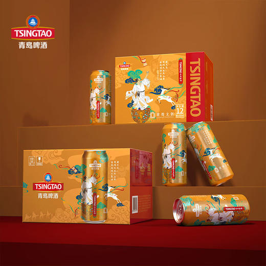 青岛啤酒太白醉酒敦煌联名款 500ml*12罐 商品图1