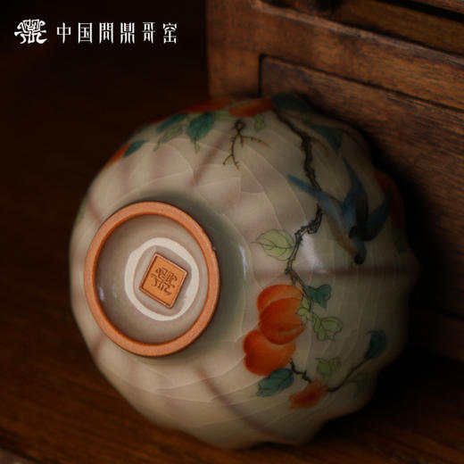 问鼎哥窑致巧款 撷芳杯（秋鸟图）（缺货） 商品图4