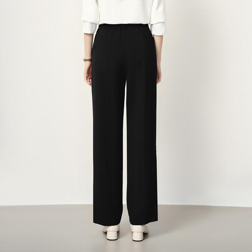 【后侧松紧腰】罗蒙女士休闲裤时尚简约大众商务百搭阔腿裤女 商品图13
