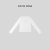 COCO ZONE 通勤风V领长袖打底衫显瘦贴身T上衣 23C18757 商品缩略图1