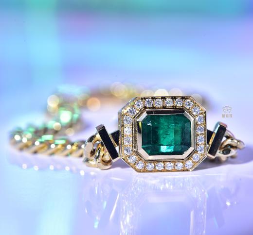 【夏日幸运】祖母绿古巴链手链-CB12306100 商品图3