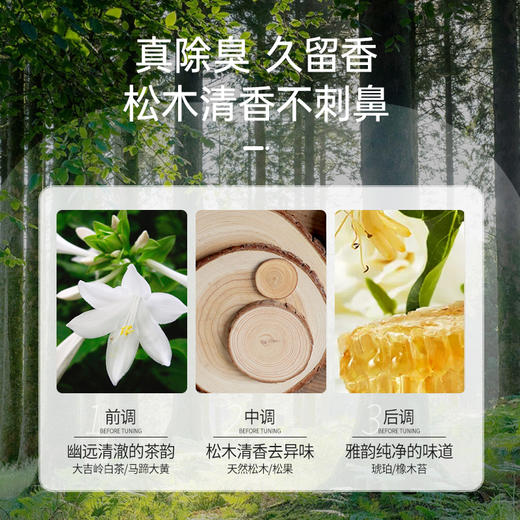 蔬果园 阳光松木洁厕剂（强效去垢型）促销装 500g* 3瓶 厕所马桶清洁剂去污除味 有效抑菌 商品图4