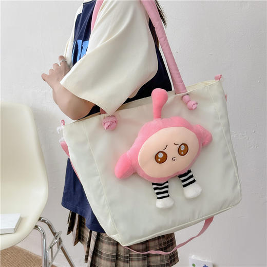 【爆款可爱蛋仔派对单肩包包】卡通学生搞怪少女软萌大容量手提单肩斜挎包 商品图1