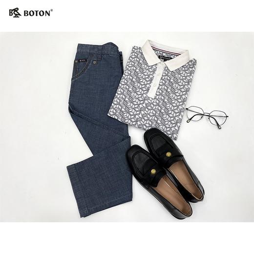 【第2件半价！尾货清仓不退换】波顿女士弹力牛仔七分裤LE381 商品图2