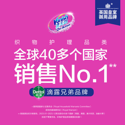 Vanish渍无踪去渍啫喱200ml 去油渍衣服油迹神器去污渍清洁剂衣物渗透剂 商品图6