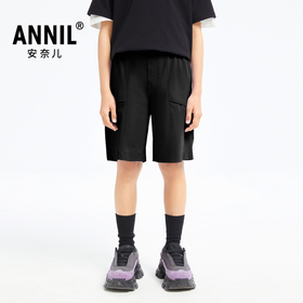 男童弹力运动中裤裤子夏季新款安奈儿童装EB426119