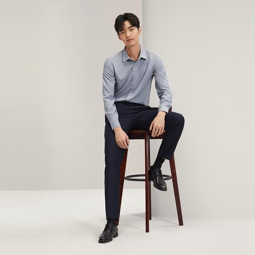 【犀牛褶】柒牌男装西裤2025秋季新款商务正装含羊毛男士直筒长裤	127H70110 商品图3