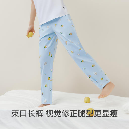 Threegun三枪 【水柔棉】女家居长裤-61302B011 商品图3