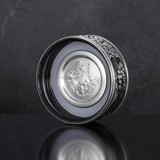 子佩集S999银【旗开马到】杯摆件【DLBJB0036-136】纯银内胆泡茶杯2406 商品图5
