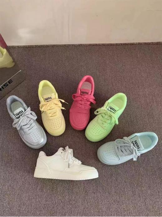 🔥【岁愿糖果色低帮透气百搭原宿风休闲板鞋】💥上脚后真的相当的耐看和美颜~🌸 商品图0