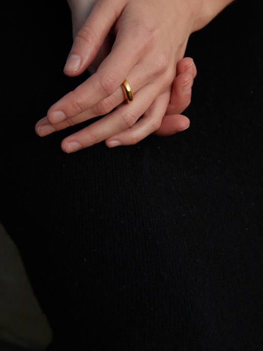 ABOAB｜OVAL Ring  [ 开口戒指  金 / 银 ]【SURROUND】 商品图0