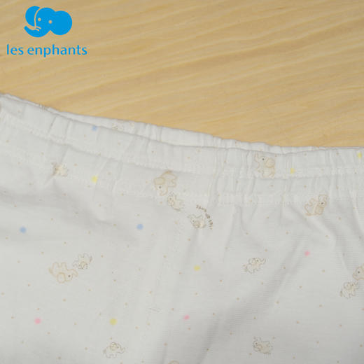 丽婴房-内衣类（夏）A7-16一粒扣短袖套装（N1优雅小象） 商品图1