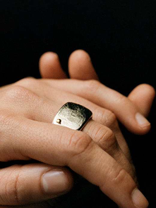 ABOAB｜GOLD CUBE ENFOLD Ring MIX [ 戒指  金银混 ]【SURROUND】 商品图2