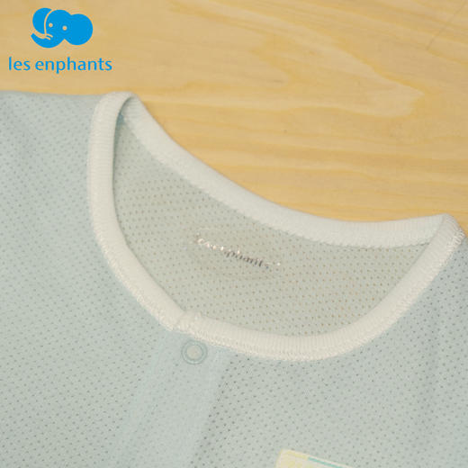 丽婴房-内衣类（夏）D0纱布內衣连体衣浅蓝 商品图3