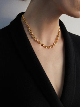 ABOAB｜BAGEL CHAIN  Necklace [ 项链  银 / 金 ]【SURROUND】