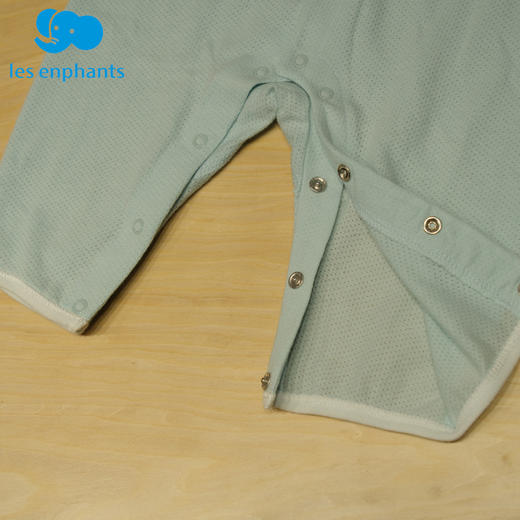 丽婴房-内衣类（夏）D0纱布內衣连体衣浅蓝 商品图1