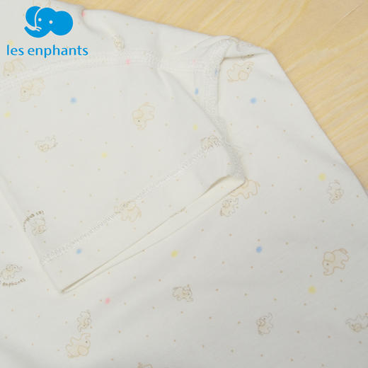 丽婴房-内衣类（夏）A7-16一粒扣短袖套装（N1优雅小象） 商品图2