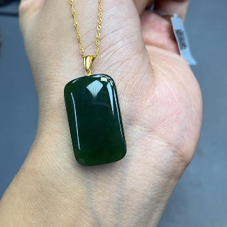 18K-碧玉无事牌 商品图0