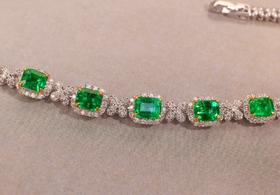 3.36ct 祖母绿手链