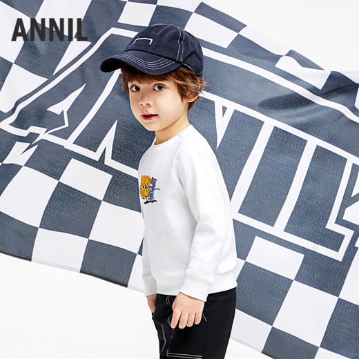 男童萌趣印花卫衣新款安奈儿童装实体店同款XB431692 商品图2