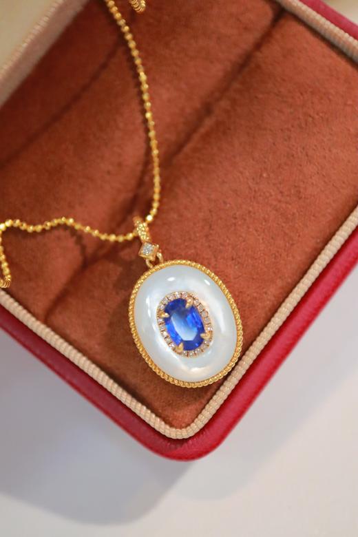 1.22ct 蓝宝石吊坠 商品图2