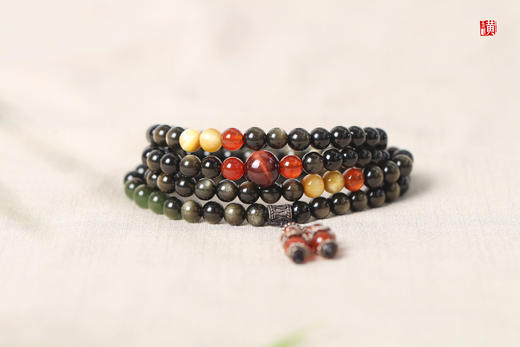 [ 琼华 ] 金曜石多圈手串 商品图0