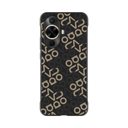 华为nova 12 活力版超薄PU保护壳 黑色/银色 商品图0