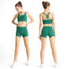 爆款夏季裸感交叉美背套装两件套运动瑜伽性感短裤欧美luulu瑜伽服【57.0系】 商品缩略图0