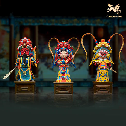 铜师傅《京剧魅力之Q版》穆桂英齐天大圣桌面客厅家居装饰品摆件 商品图0