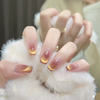 【落日晚霞】猫眼纯手工穿戴甲高端光疗美甲假指贴片秋冬显白氛围 商品缩略图0