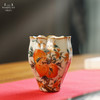 问鼎汝瓷鼎峰系列天青老款佛手杯（梵红描金五桃）（缺货） 商品缩略图0
