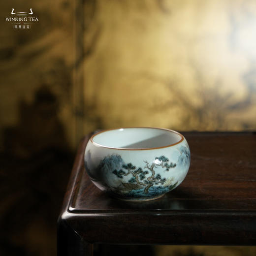 问鼎汝瓷鼎峰系列月白禅定杯（归隐山林） 商品图2