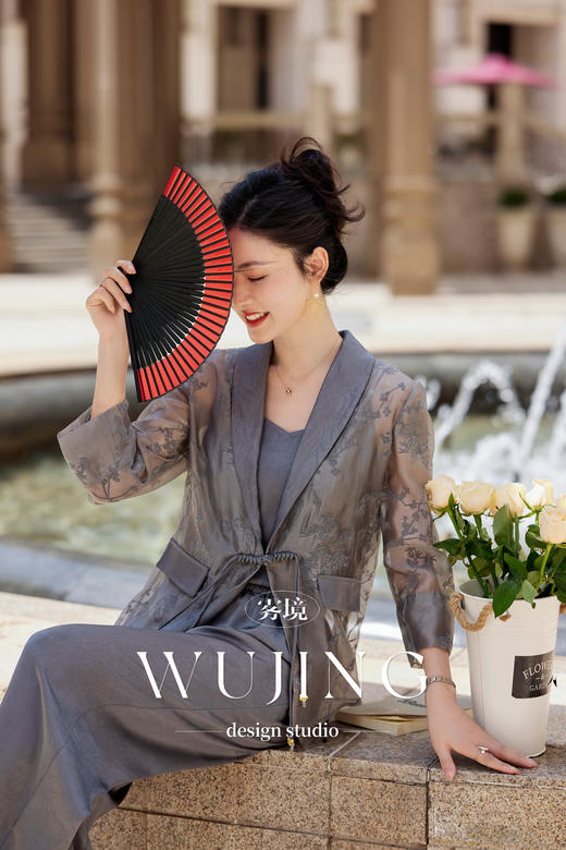 【雾境定制】璀璨银裳系列定制提花玻璃纱+压纹醋酸三件套 3204133 商品图1