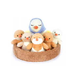蒂格一家小鸡母鸡毛绒公仔玩具可爱薰衣草亚麻籽小热玩偶