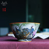 问鼎汝瓷鼎峰柴窑天青淳和杯（绘画富贵吉祥）（缺货） 商品缩略图0