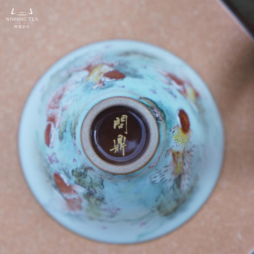 问鼎汝瓷鼎峰系列月白紫金釉老款斗笠杯（金玉满堂） 商品图4