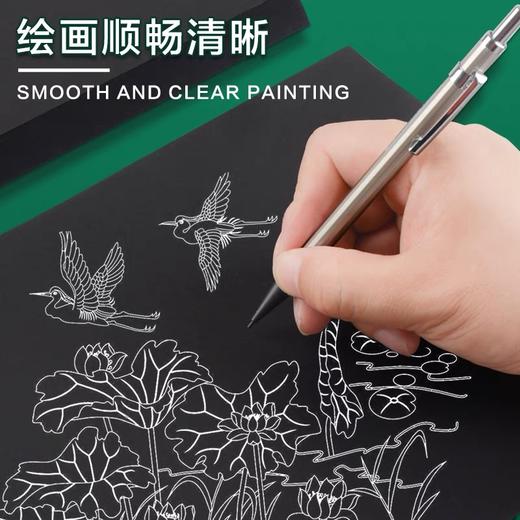 黑色硬卡纸 1张 黑卡纸加厚DIY硬卡纸 黑色手工卡纸 4开8开A4A3画画美术绘画黑卡 商品图4