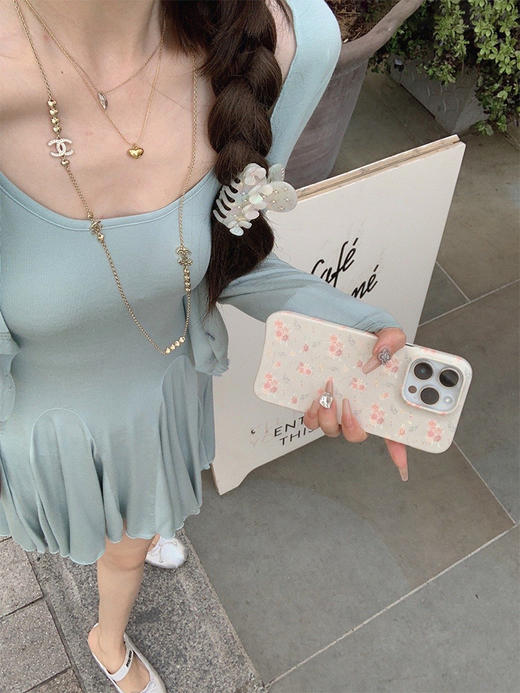 XS码 金蘑菇菇 素颜汤汤裙 /  纯欲风修身显瘦吊带连衣裙 商品图1