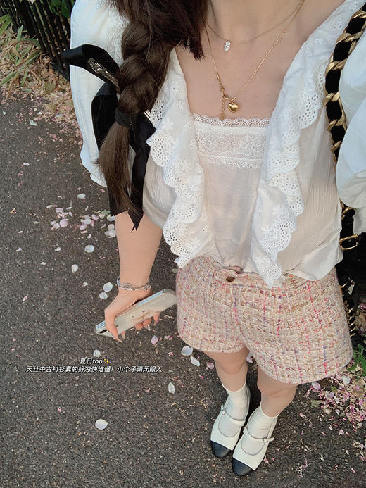 金蘑菇菇  enchante玫瑰花园 / 夏末实穿派 短袖衬衫+短裤 商品图7