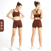 爆款夏季裸感交叉美背套装两件套运动瑜伽性感短裤欧美luulu瑜伽服【57.0系】 商品缩略图7