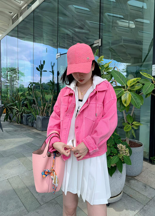 带帽假两件牛仔外套（水洗产品） 9521010035 商品图4