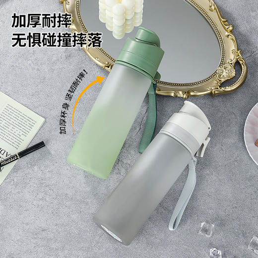 【水杯喷雾二合一】高颜值网红tritan喷雾水杯便携学生随手杯 夏天食品级塑料运动水壶 商品图2