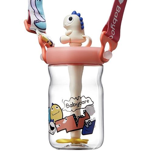 【直发】babycare恐龙冷萃杯儿童背带学饮杯霸王龙托比吸管水杯学生外出旅行大毫升500ml 商品图0