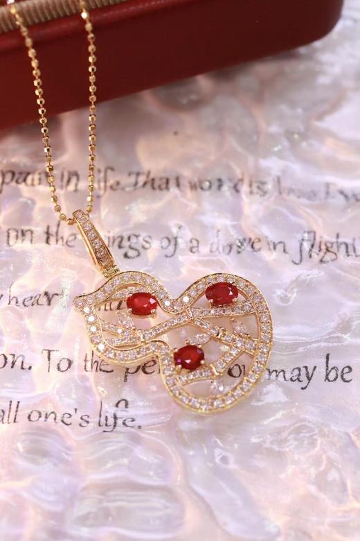 0.75ct 红宝石项链 商品图5