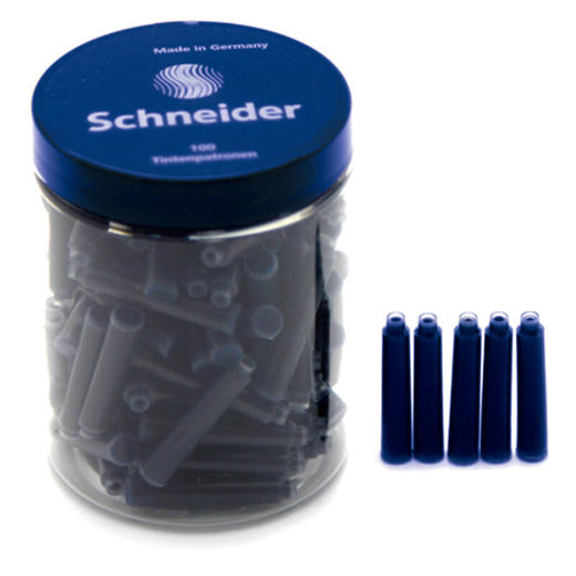施耐德（Schneider）钢笔墨囊墨水胆非碳素不堵笔德国进口欧标钢笔适用100支装 商品图3