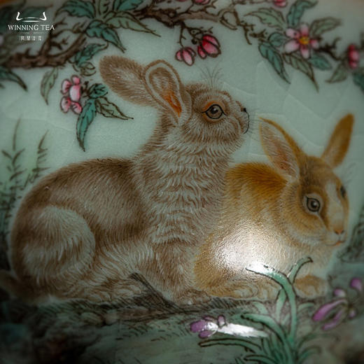 问鼎汝瓷鼎峰系列天青复刻款雨尘杯（花晨月夕）壬寅天青精工正德盖碗（花晨月夕）（缺货） 商品图3